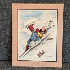 Gary Patterson Ski Print Out of Control Unframed